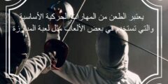يعتبر الطعن من المهارات الحركية الأساسية والتي تستخدم في بعض الألعاب مثل لعبة المبارزة