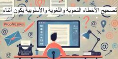 تصحيح الأخطاء النحوية واللغوية والأسلوبية يكون أثناء