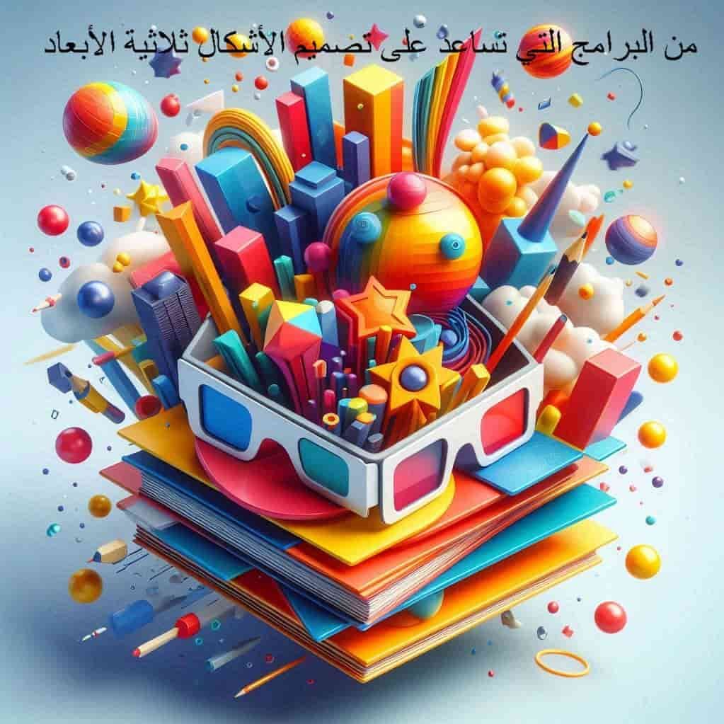 من البرامج التي تساعد على تصميم الأشكال ثلاثية الأبعاد