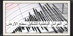 من العوامل الباطنية لتشكيل سطح الارض