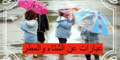 عبارات عن الشتاء والمطر