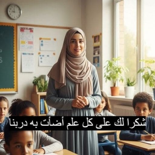 عبارات شكر للمعلمة قصيرة جدا