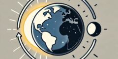 أثناء دوران الأرض حول محورها تكون جهة الأرض المقابلة للشمس مضيئة فيكون النهار. صواب خطأ
