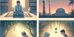 من امثله فعل الطاعات ذكر الله والصيام والصدقه