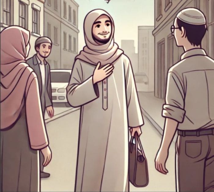 إلقاء السلام كاملاً على المارة من المسلمين من عرفت منهم ومن لم تعرف