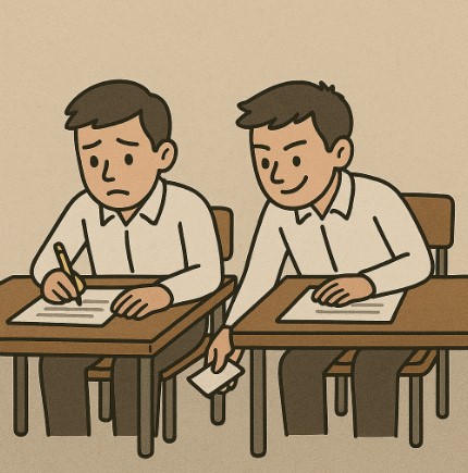 من الوسائل المشروعة في محاربة الغش أن يربأ الطالب بنفسه عن هذه المعصية وطرقها.