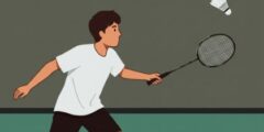 يُعد مسك المضرب الخطوة الأولى لإتقان مهارات الريشة الطائرة