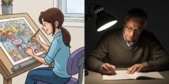 لا يختلف فنان الكاريكاتير عن كاتب القصة أو الرواية لكنة يختلف في أسلوب التعبير