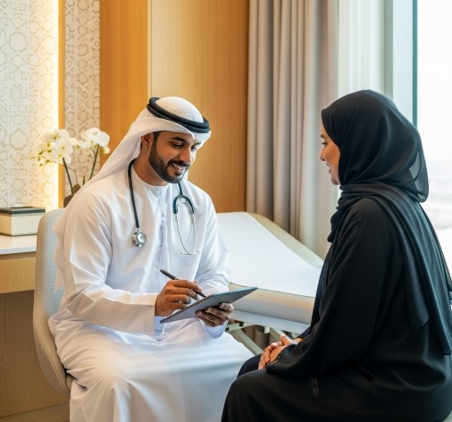 تقال عند زيارة المريض من أربع حروف