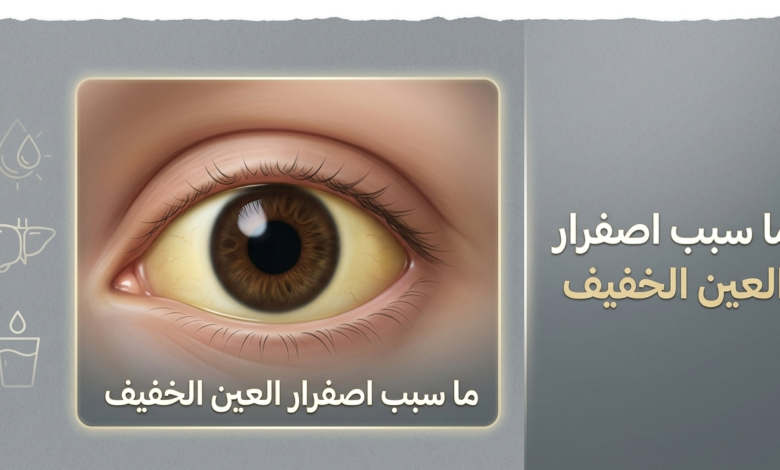 ما سبب اصفرار العين الخفيف