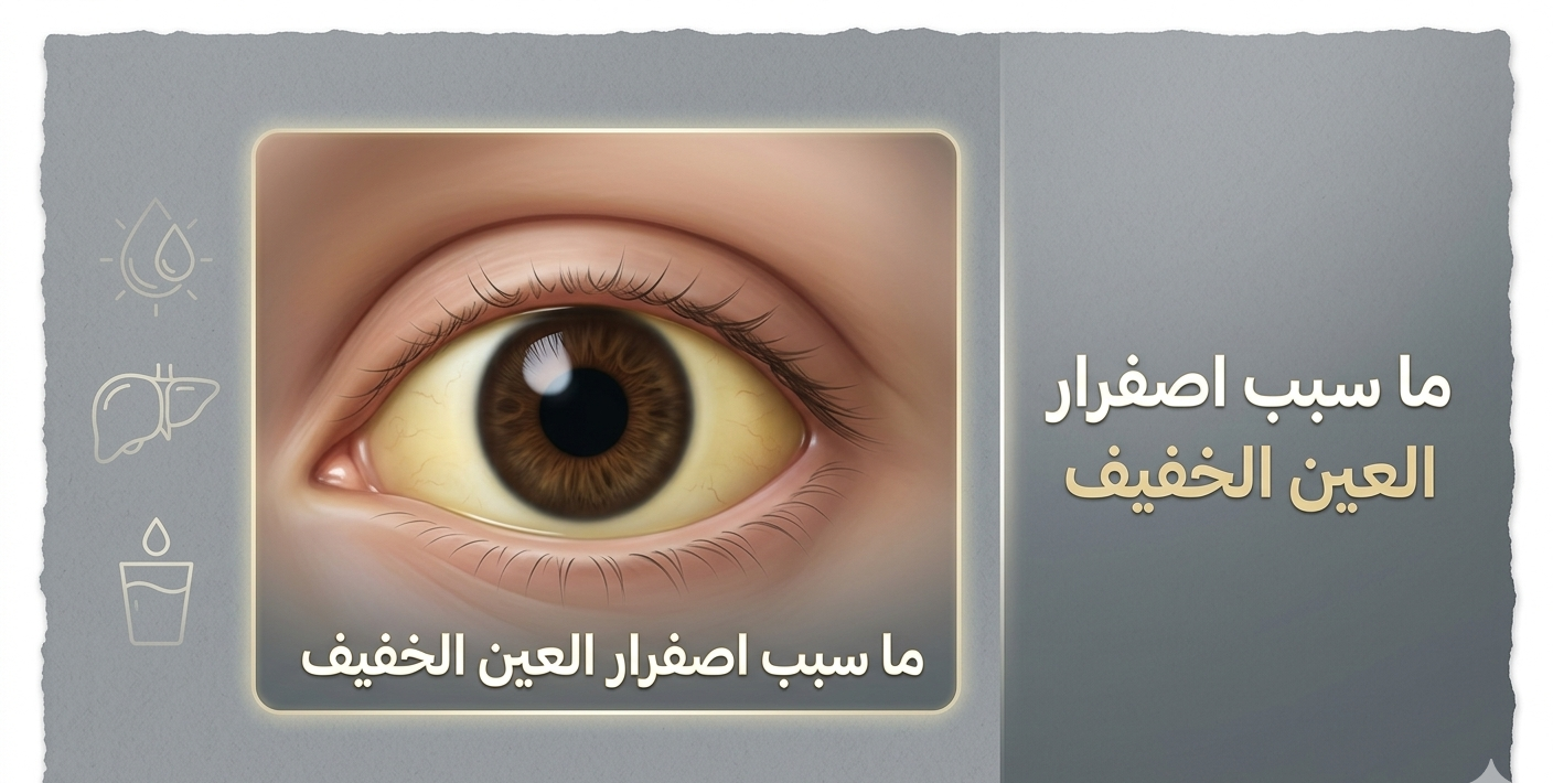 ما سبب اصفرار العين الخفيف