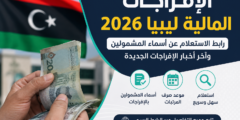 الإفراجات المالية ليبيا 2026 — أسماء المشمولين ورابط الاستعلام