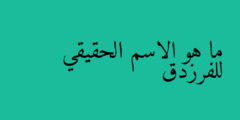 ما هو الاسم الحقيقي للفرزدق