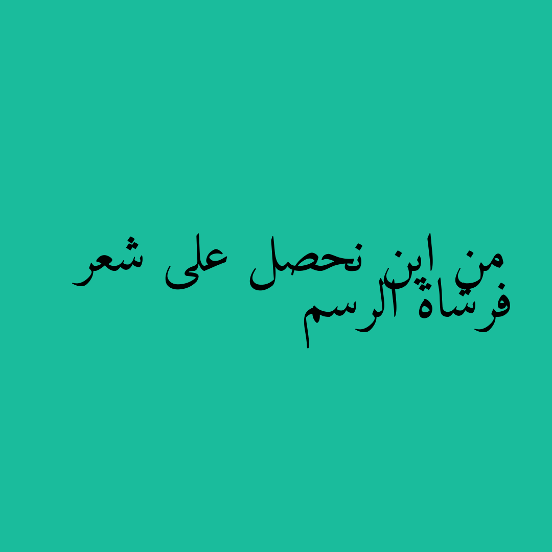 من اين نحصل على شعر فرشاة الرسم
