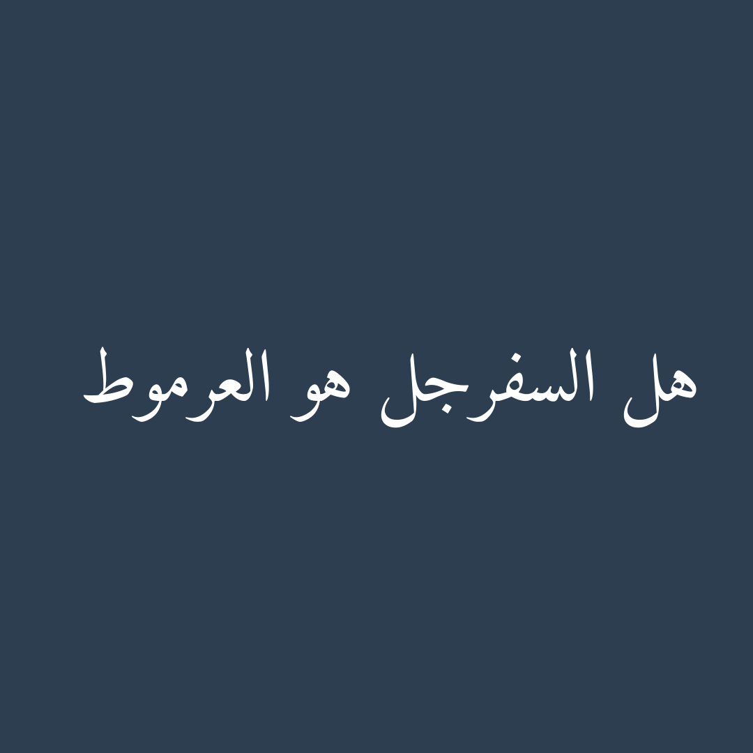 هل السفرجل هو العرموط