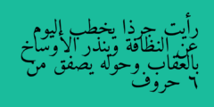 رأيت جرذا يخطب اليوم عن النظافة وينذر الأوساخ بالعقاب وحوله يصفق من 6 حروف