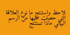 لاحظ واستنتج ما نوع العلاقة التي حصلت عليها من الرسم البياني ماذا تستنتج