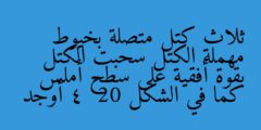 ثلاث كتل متصلة بخيوط مهملة الكتل سحبت الكتل بقوة أفقية على سطح أملس كما في الشكل 20 – 4 أوجد