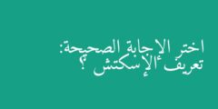 اختر الإجابة الصحيحة: تعريف الإسكتش ؟
