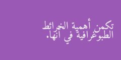 تكمن أهمية الخرائط الطبوغرافية في أنها.